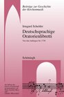 Buchcover Deutschsprachige Oratorienlibretti