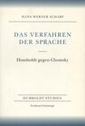 Buchcover Das Verfahren der Sprache