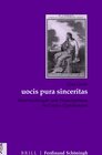 Buchcover uocis pura sinceritas