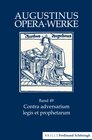 Buchcover Contra adversarium legis et prophetarum