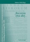 Buchcover Register 1701-1813