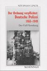 Buchcover Der Ordnung verpflichtet: Deutsche Polizei 1933-1949