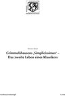 Buchcover Grimmelshausens 'Simplicissimus' - Das zweite Leben eines Klassikers
