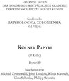 Buchcover Kölner Papyri (P. Köln) Band 13