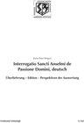 Buchcover Interrogatio Sancti Anselmi de Passione Domini, deutsch