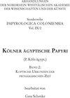 Buchcover Kölner ägyptische Papyri (P.Köln ägypt.)