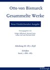 Buchcover Otto von Bismarck. Gesammelte Werke – Neue Friedrichsruher Ausgabe