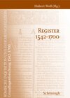 Buchcover Register 1542-1700