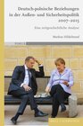 Buchcover Deutsch-polnische Beziehungen in der Außen- und Sicherheitspolitik 2007–2015