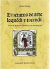 Buchcover Tractatus de arte loquendi et tacendi