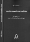 Buchcover Lectiones pathognosticae