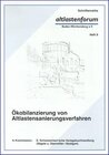 Buchcover Ökobilanzierung von Altlastensanierungsverfahren