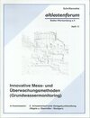 Buchcover Innovative Mess- und Überwachungsmethoden (Grundwassermonitoring)