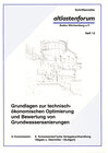 Buchcover Grundlagen zur technisch-ökonomischen Optimierung und Bewertung von Grundwassersanierungen