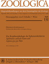 Buchcover Zur Kopfmorphologie der Ephemeridenlarven Siphlonurus aestivalis Eaton und Lepeorus goyi goyi Peters