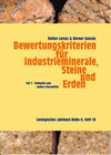 Buchcover Bewertungskriterien für Industrieminerale, Steine und Erden
