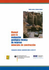 Buchcover Manual para la evaluación geológica-técnica de recursos minerales de construcción