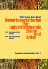 Buchcover Bewertungskriterien für Industrieminerale, Steine und Erden