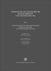 Buchcover Chinesische und mandjurische Handschriften und seltene Drucke / Chinesische und manjurische Handschriften und seltene Dr