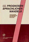 Buchcover Prognosen sprachlichen Wandels