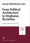 Buchcover From Political Architecture to Stephanus Byzantius
