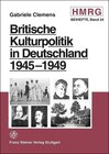 Buchcover Britische Kulturpolitik in Deutschland 1945-1949