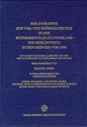 Buchcover Bibliographie zur Vor- und Frühgeschichte in der Bundesrepublik Deutschland und Berlin (West) in den Grenzen vor 1990