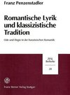 Buchcover Romantische Lyrik und klassizistische Tradition