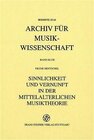 Buchcover Sinnlichkeit und Vernunft in der mittelalterlichen Musiktheorie