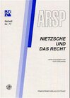Buchcover Nietzsche und das Recht / Nietzsche et le Droit / Nietzsche e il Diritto