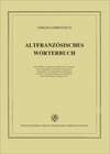 Buchcover Altfranzösisches Wörterbuch. Band 12. Lieferung 93