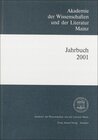Buchcover Akademie der Wissenschaften und der Literatur Mainz – Jahrbuch 52 (2001)