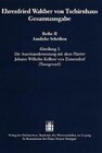 Buchcover Ehrenfried Walther von Tschirnhaus Gesamtausgabe