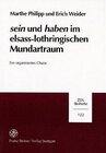 Buchcover Sein und Haben im elsass-lothringischen Mundartraum