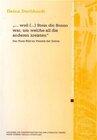 Buchcover "… weil (…) Stein die Sonne war, um welche all die anderen kreisten"