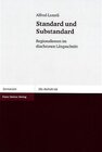 Buchcover Standard und Substandard
