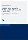 Buchcover Hundert Jahre Archiv für Rechts- und Sozialphilosophie (1907–2007)