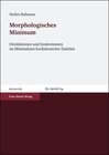 Buchcover Morphologisches Minimum
