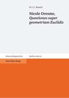 Buchcover Nicole Oresme: "Questiones super geometriam Euclidis"