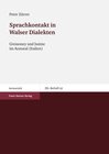 Buchcover Sprachkontakt in Walser Dialekten