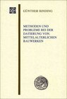 Buchcover Methoden und Probleme bei der Datierung von mittelalterlichen Bauwerken