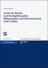 Buchcover Archiv für Rechts- und Sozialphilosophie: Bibliographie und Dokumentation (1907-2009)