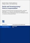 Buchcover Recht und Verantwortung / Droit et responsabilité