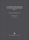 Buchcover Sanskrithandschriften aus den Turfanfunden