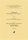 Buchcover Corpus der römischen Rechtsquellen zur antiken Sklaverei (CRRS)