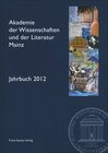 Buchcover Akademie der Wissenschaften und der Literatur Mainz – Jahrbuch 63 (2012)