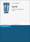 Buchcover Lyrik