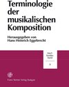 Buchcover Terminologie der musikalischen Komposition