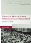 Buchcover Universität, Wissenschaft und Öffentlichkeit in Westdeutschland