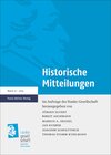 Buchcover Historische Mitteilungen 27 (2015)